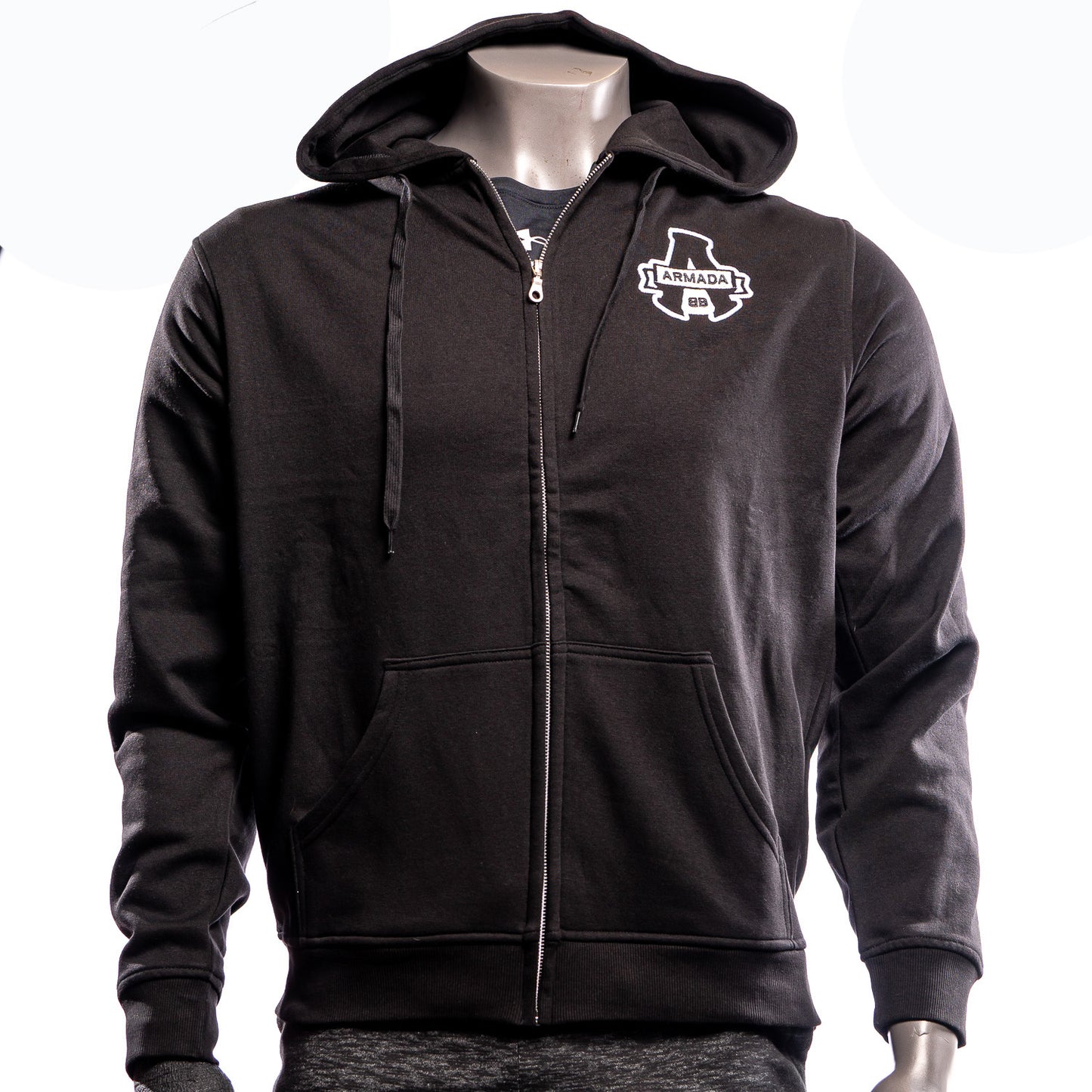 VESTE NOIR AVEC CAPUCHON