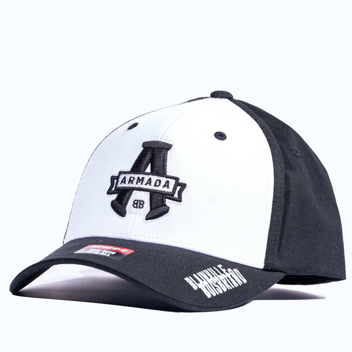 CASQUETTE DEVANT BLANC DERRIERE ET PALETTE NOIR