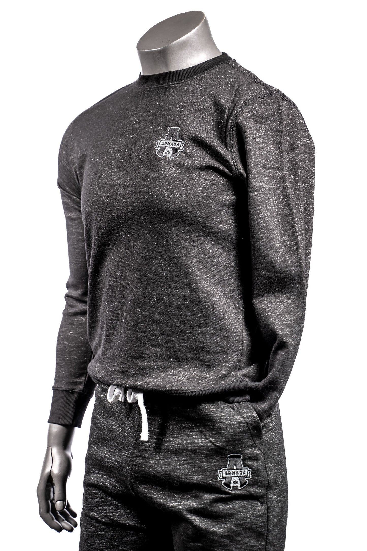CREWNECK GRIS/NOIR