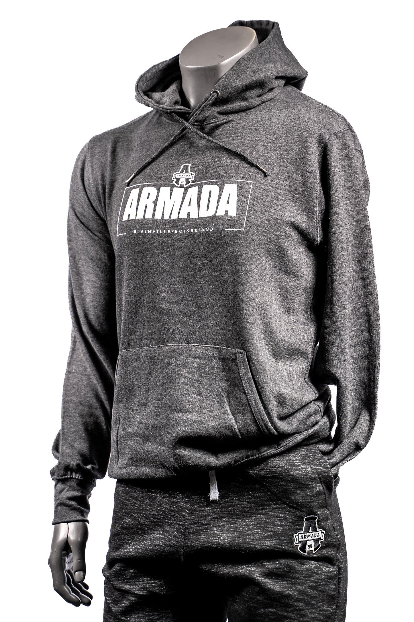 HOODIE CHARCOAL "ARMADA BLAINVILLE BOISBRIAND"