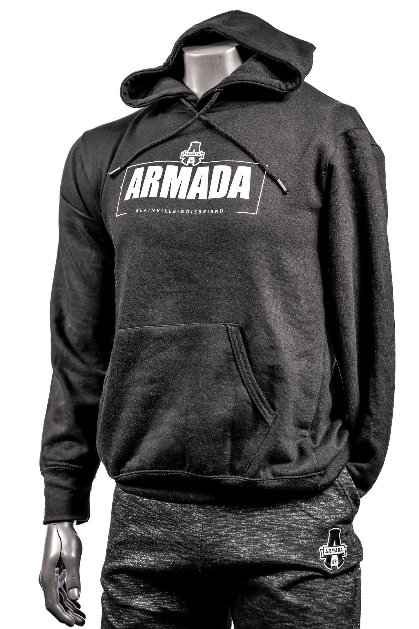 HOODIE NOIR "ARMADA BLAINVILLE BOISBRIAND"