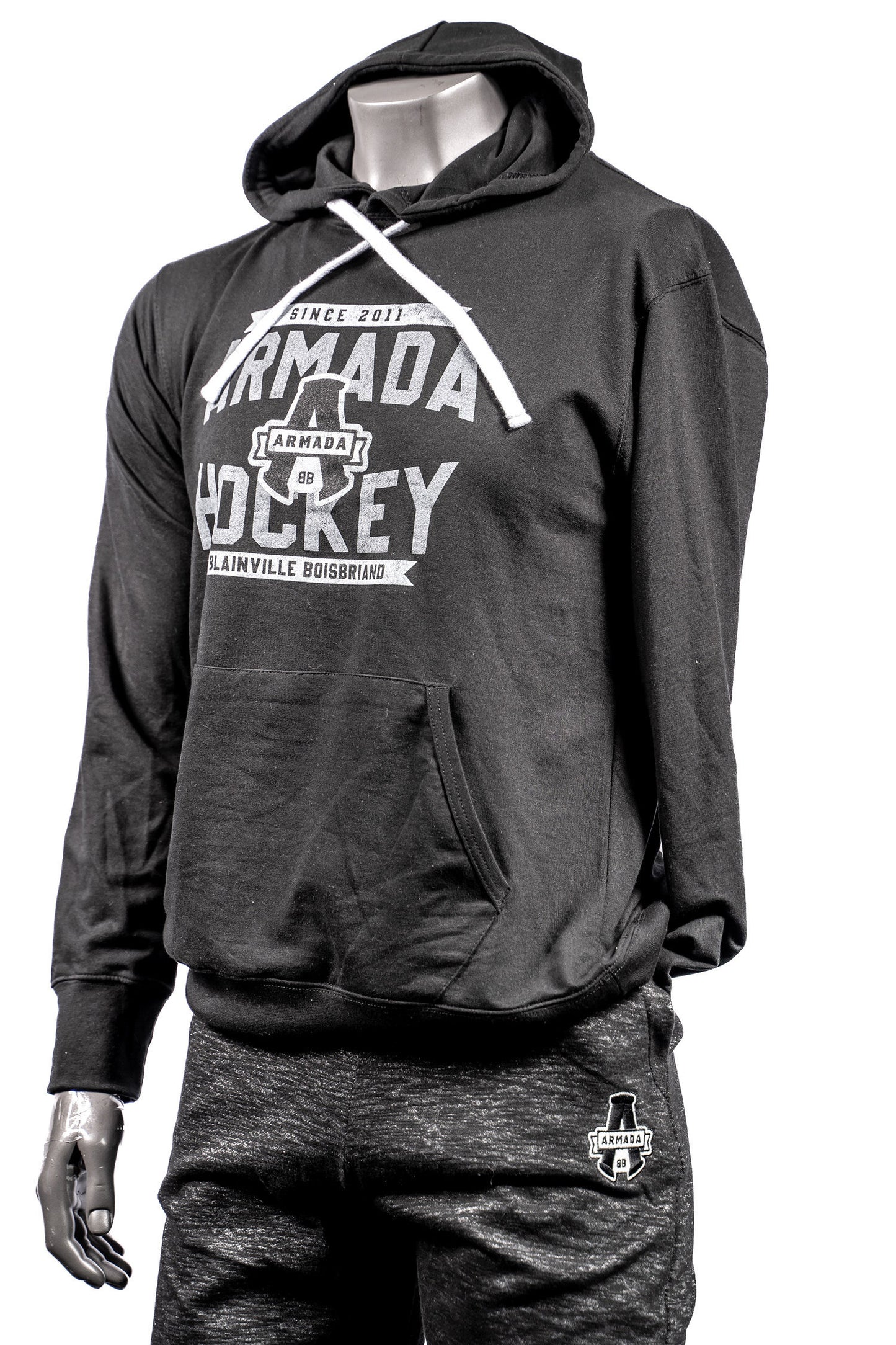 HOODIE NOIR "ARMADA HOCKEY"