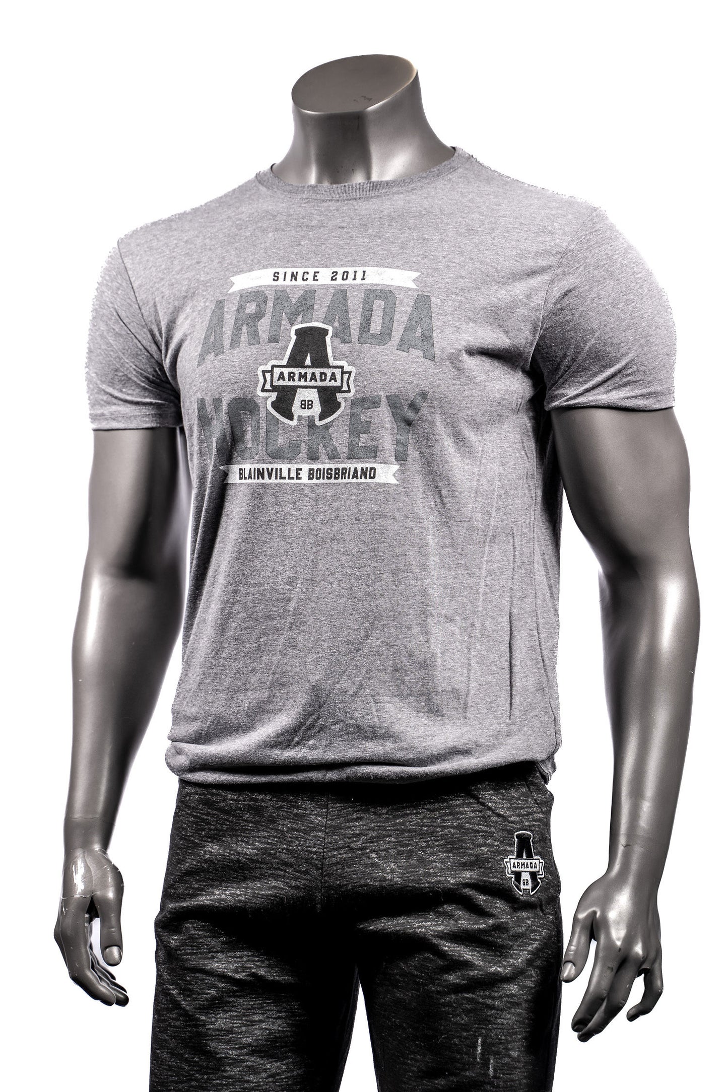 T SHIRT "ARMADA HOCKEY" GRIS