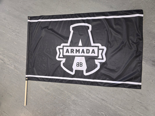 GROS DRAPEAU AVEC BÂTON