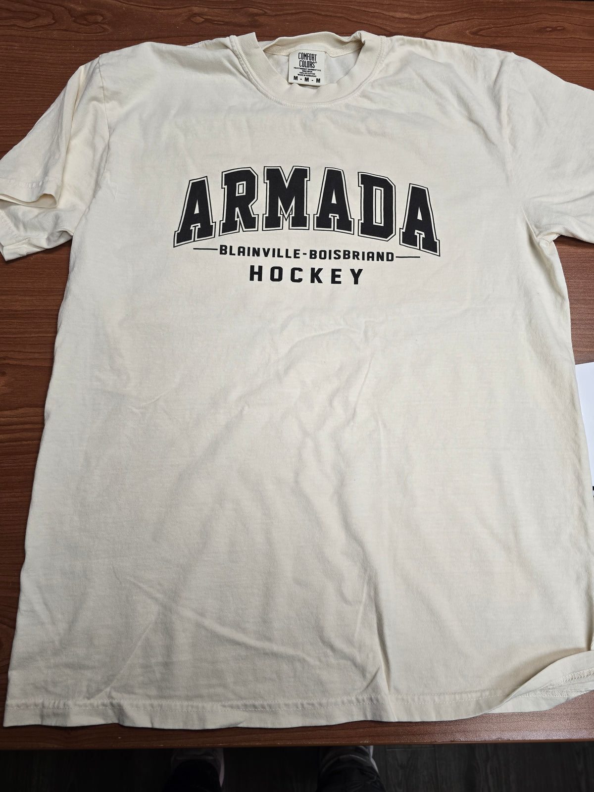 T-SHIRT BEIGE PALE ARMADA BLAINVILLE-BOISBRIANS HOCKEY