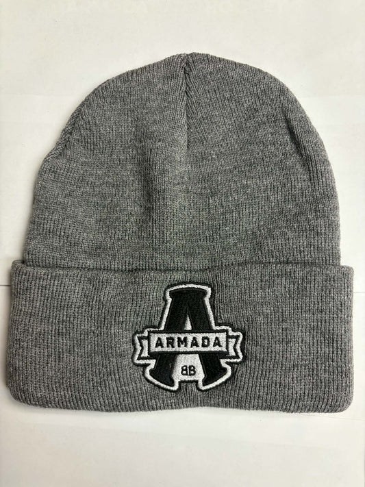 TUQUE GRISE SANS POMPON