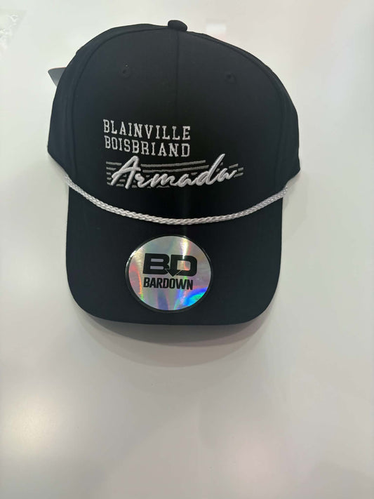CASQUETTE NOIR ARMADA AVEC CORDE BD
